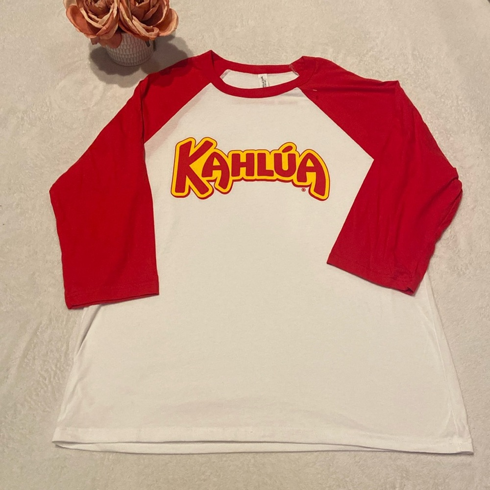 KAHLUA Size L Drink Responsibly Raglan Shirt